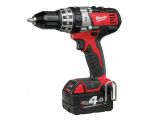 Milwaukee C18 PD Compact Cordless Percussion Drill 1 x 4.0Ah,1 x 2.0Ah Li-Ion - �206.06 INC VAT